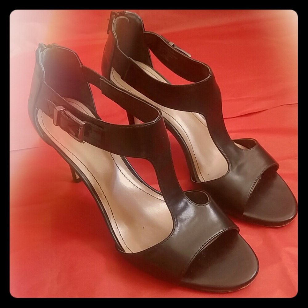 Black heels sandals, Style & Co., Size 7.5